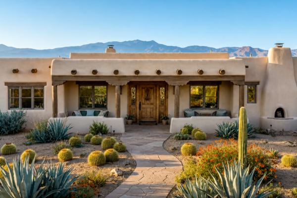 house in New Mexico desert